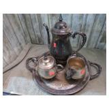 SILVERPLATE TEA SET