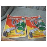 2-- SECRET AGENT CAP GUN & HAND CUFFS SETS