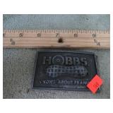 HOBBS PEANUTS BELT BUCKLE