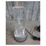 LASER ETCHED CRYSTAL W/ DUCKS & STAND