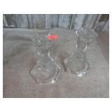 PAIR-- CANDLE HOLDERS