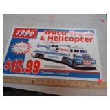 1996 WILCO TOY TRUCK & HELICOPTER ADVT