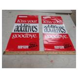 2-- PAPER WINSTON CIGARETTE SIGNS