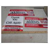 WINSTON CIGARETTE SIGN 7 INSERTS