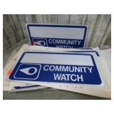 METAL COMMUNITY WATCH SIGNS