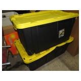 2-- STORAGE TUBS W/ LIDS