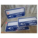 METAL COMMUNITY WATCH SIGNS