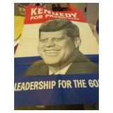 JFK CAMPAIGN POSTER -- 27 1/2" X 43"