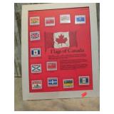 FLAGS OF CANADA STAMP SET