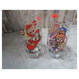2-- 1985 CHIPMUNKS GLASSES