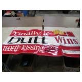 3-- WINSTON CIGARETTE BANNER SIGNS