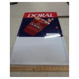 METAL DORAL CIGARETTE SIGN