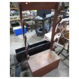 SHOP MADE GUN RACK -- APPEARS TO B MAHOGANY
