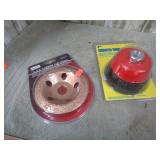 CUPPED WIRE BRUSH & DIAMOND WHEEL