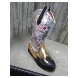 METALLIC COW GIRL BOOTS -- 2