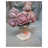 CAST IRON FLOWER DOOR STOP