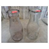2-- pint DAIRY MILK BOTTLES