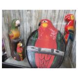 CARVED PARROTS