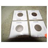 4-- "V" NICKELS