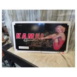 METAL KAMEL CIGARETTE SIGN -- NEEDS CLEANING