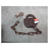 REPRODUCTION RAILROAD LOCK & KEY