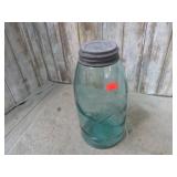 1/2 gal BLUE / GREEN BALL MASON JAR