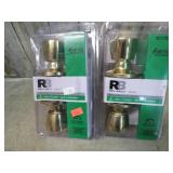2-- HALL / CLOSET DOOR KNOB SETS