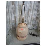 STOONEWARE CROCK LAMP