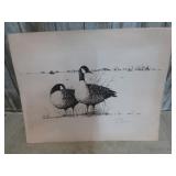 SIGNED GOOSE PRINT