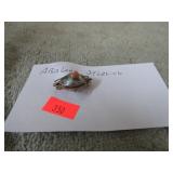 ABALONE & STERLING SILVER PIN