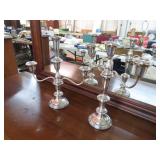 2-- STERLING SILVER CANDELBRAS