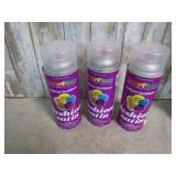 1 FULL & 2 PARTIAL CANS -- SPRAY CLEAR