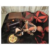 VINTAGE PIN CUSHIONS & SEWINNG BOXES