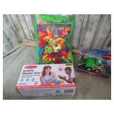 MAGNETIC NUMBERS & LETTERS, BUBBLE GUN & TOY CAR