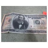 NOVELTY $1,000,000 BILL
