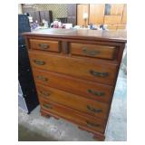 NICE VINTAGE CHERRY 6 DRAWER CHEST OF DRAWERS