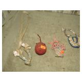 VINTAGE CROCHETED WISHBONE / THIMBLE HOLDERS