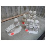 4-- DEPT 56 SNOWBABY FIGURINES