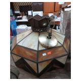 STAINED GLASS CEILING LIGHT
