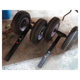 PAIR-- WHEEL ASSEMBLIES FOR CONEX BOX