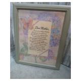6-- DEAR MOTHER PLAQUES