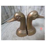 BRASS DUCK BOOKENDS