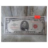 1963 SERIES $5 RED SEAL NOTE