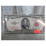 1953 $5 RED SEAL NOTE