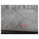 EAST GERMAN GLASS COASTERS
