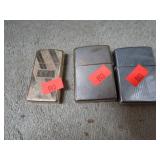3-- ZIPPO LIGHTERS