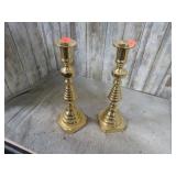 BRASS CANDLE HOLDERS