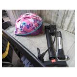 BIKE TIRE PUMPS & HELMET