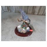 RED BREASTED NUTHATCH FIGURINE