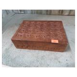 CARVED MAHOGANY BOX